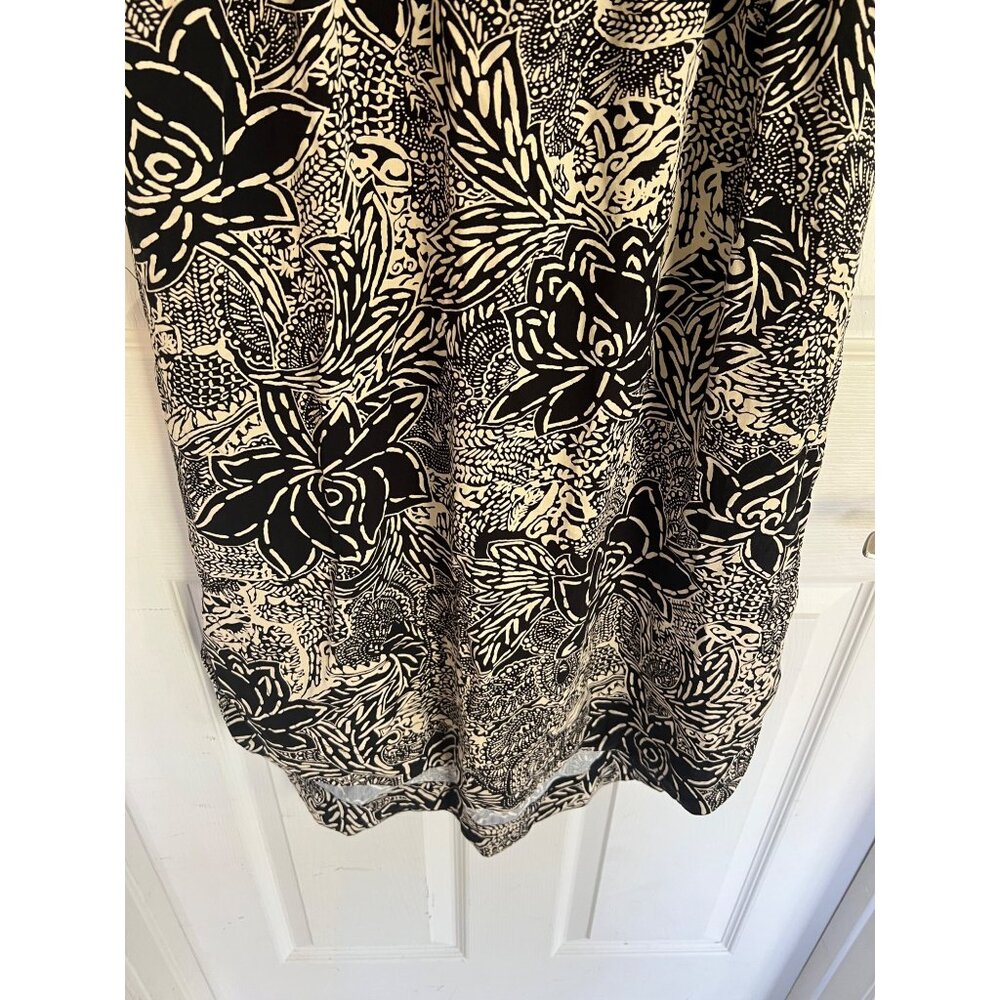 Holding Horses Suraja Black Dress Lotus Floral Crochet Lace Anthropologie sz 6 - Picture 3 of 10